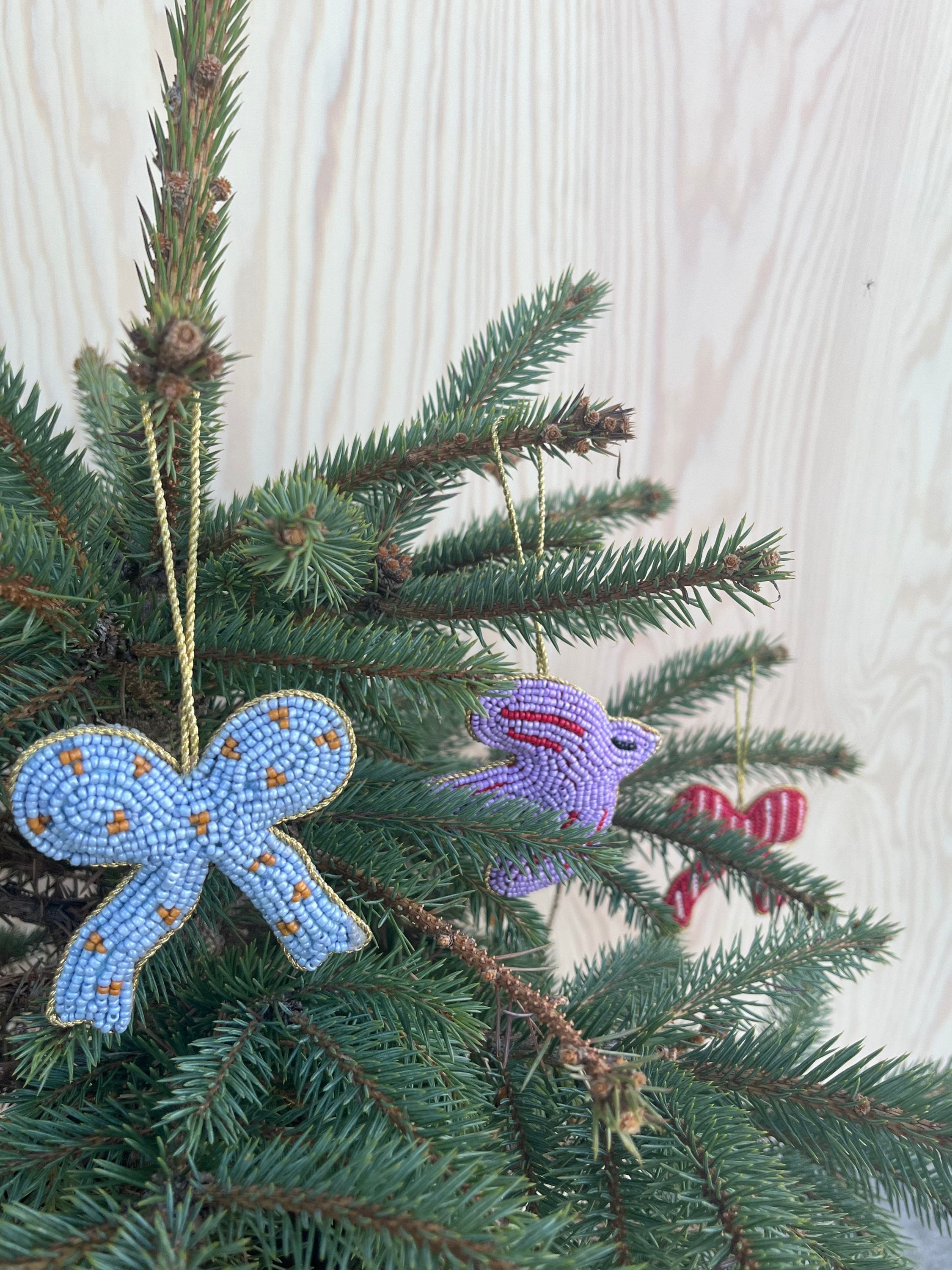 Christmas Bird Julhänge, 3-Pack, Lavendel