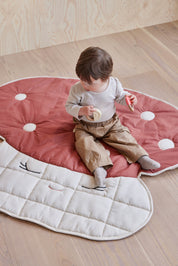 Mushroom Kviltad Filt, Offwhite