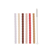 Mellow Sugrör Silikon, 6-Pack, Cherry