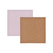 Yummy Tvättlappar Muslin, 2-Pack, Choko