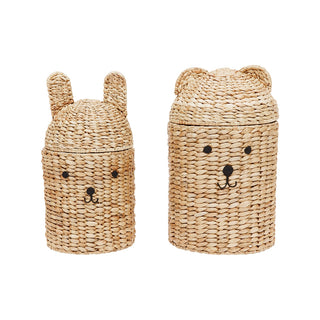 Bear & Rabbit Förvaringskorg, 2-Pack, Natur