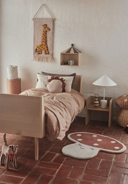 Hope Igelkott Denim Kudde, Beige