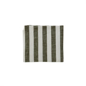 Randig Duk - 200x140 cm, Olive