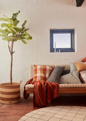 Kyoto Dot Kuddfodral 60x30, Curry