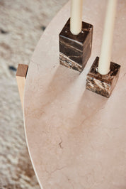 Savi Square Ljusstake Marmor, Choko