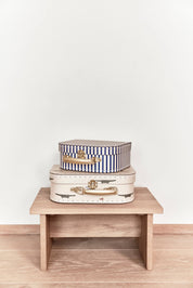 Miniresväska Crocodile & Stripe, 2-Pack, Beige