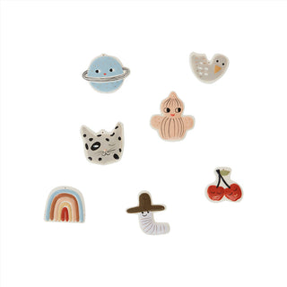 Figurer Keramik, 7-Pack, Multi