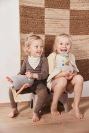 Randig Haklapp, 2-Pack, Natur