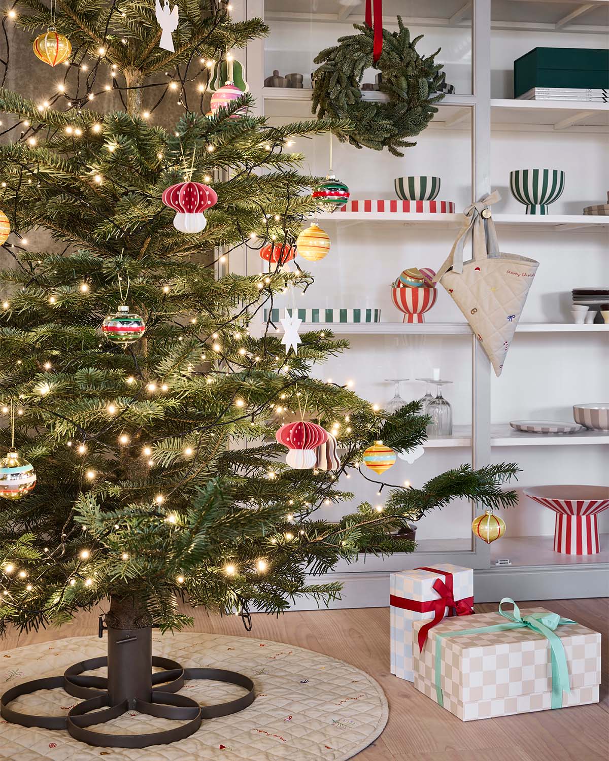 Vintage Julgranskula Nr. 1, 2-Pack, Multi