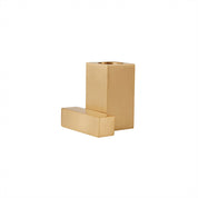 Square Ljusstake Mässing, Brushed