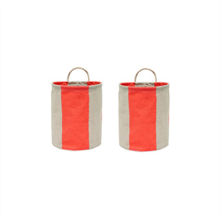 Kara Förvaringskorg Liten, 2-Pack, Cherry Red
