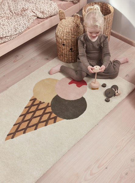 Ice Cream Tuftad Barnmatta/Väggbonad 65x45, Multi