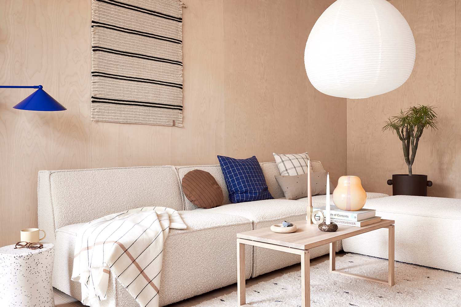 Savi Marmor Ljusstake, Beige