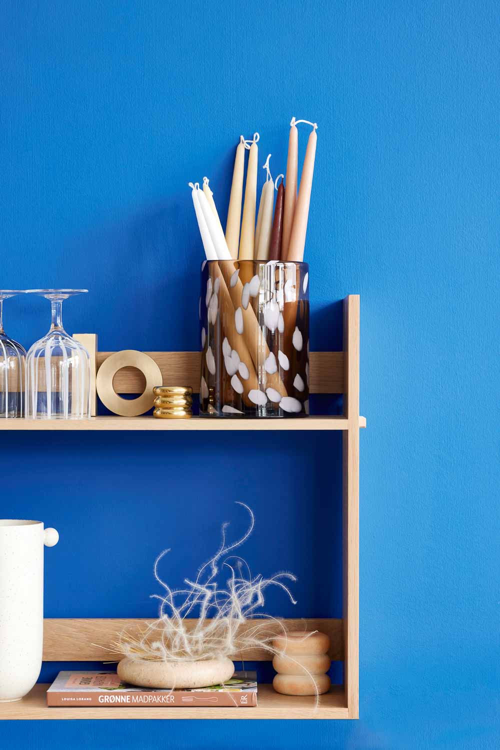Savi Marmor Ljusstake, Beige