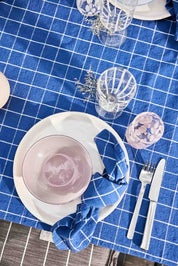Grid Servett, 2-Pack, Mörkblå
