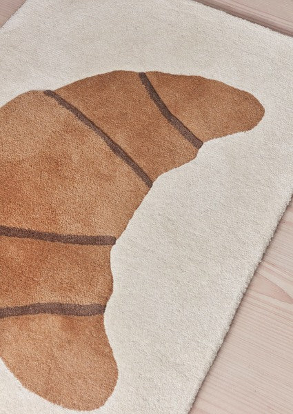 Croissant Tuftad Barnmatta/Väggbonad 65x45, Brun