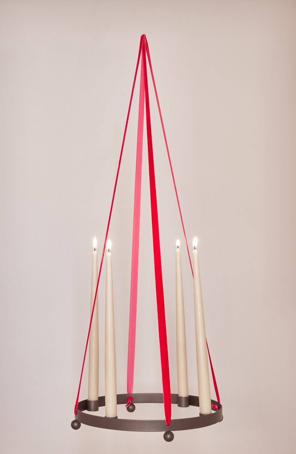 Pearl Adventsljusstake, BrownedBrass