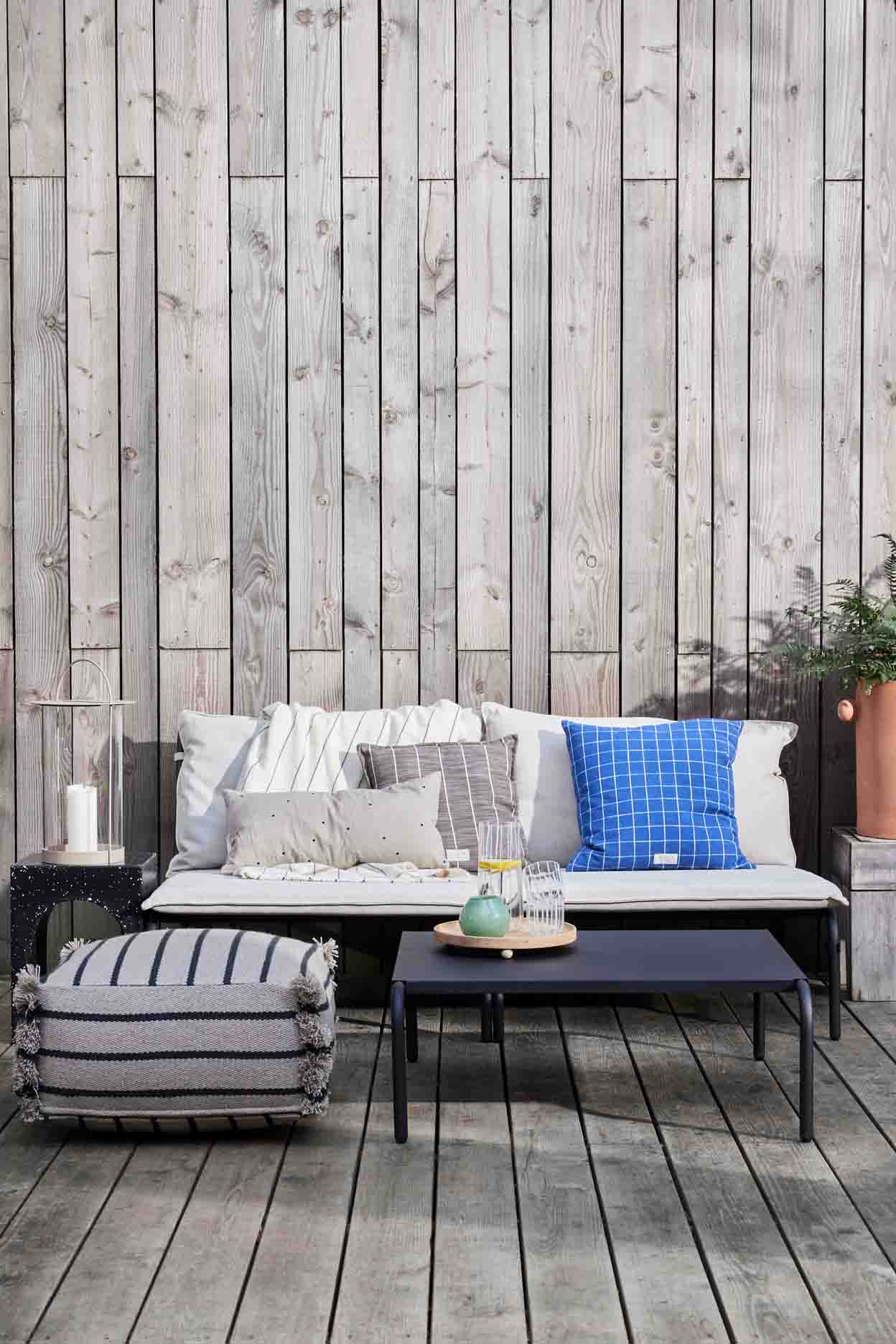 Kyoto Kuddfodral 50x50, Mörkblå