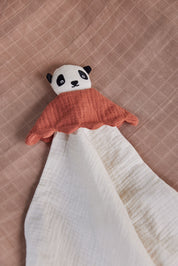 Lun Lun Panda Snuttefilt, Off-white
