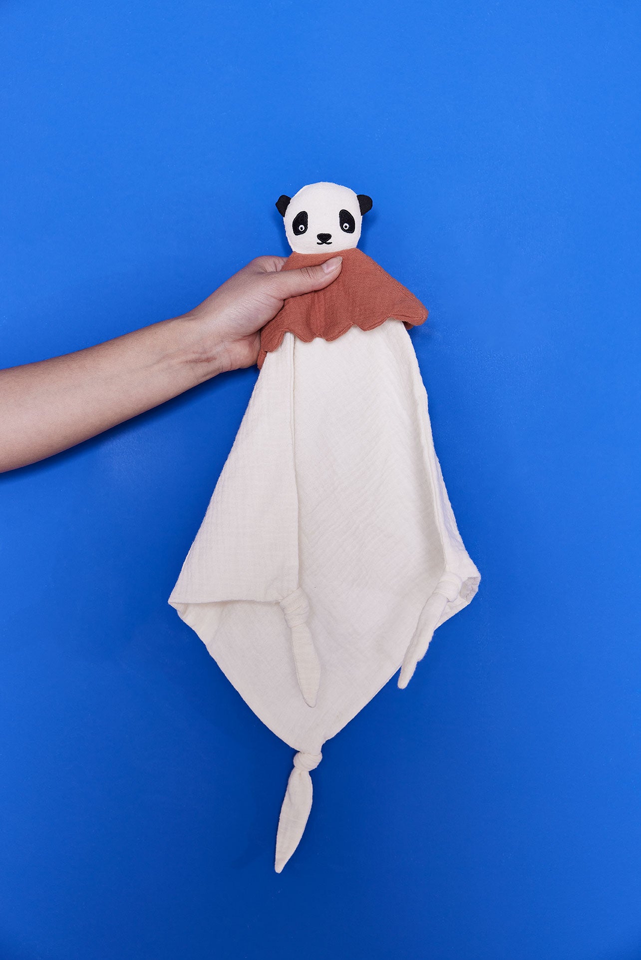 Lun Lun Panda Snuttefilt, Off-white