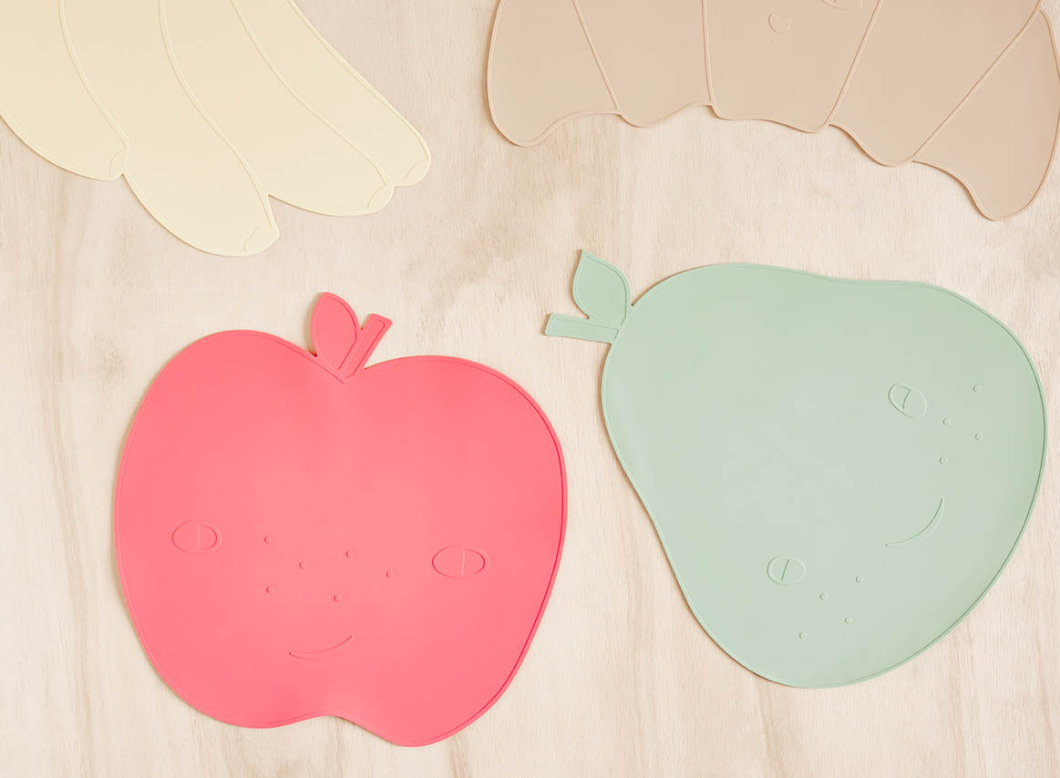 Bordstablett Apple, Körsbärsröd