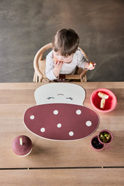 Bordstablett Mushroom, Offwhite