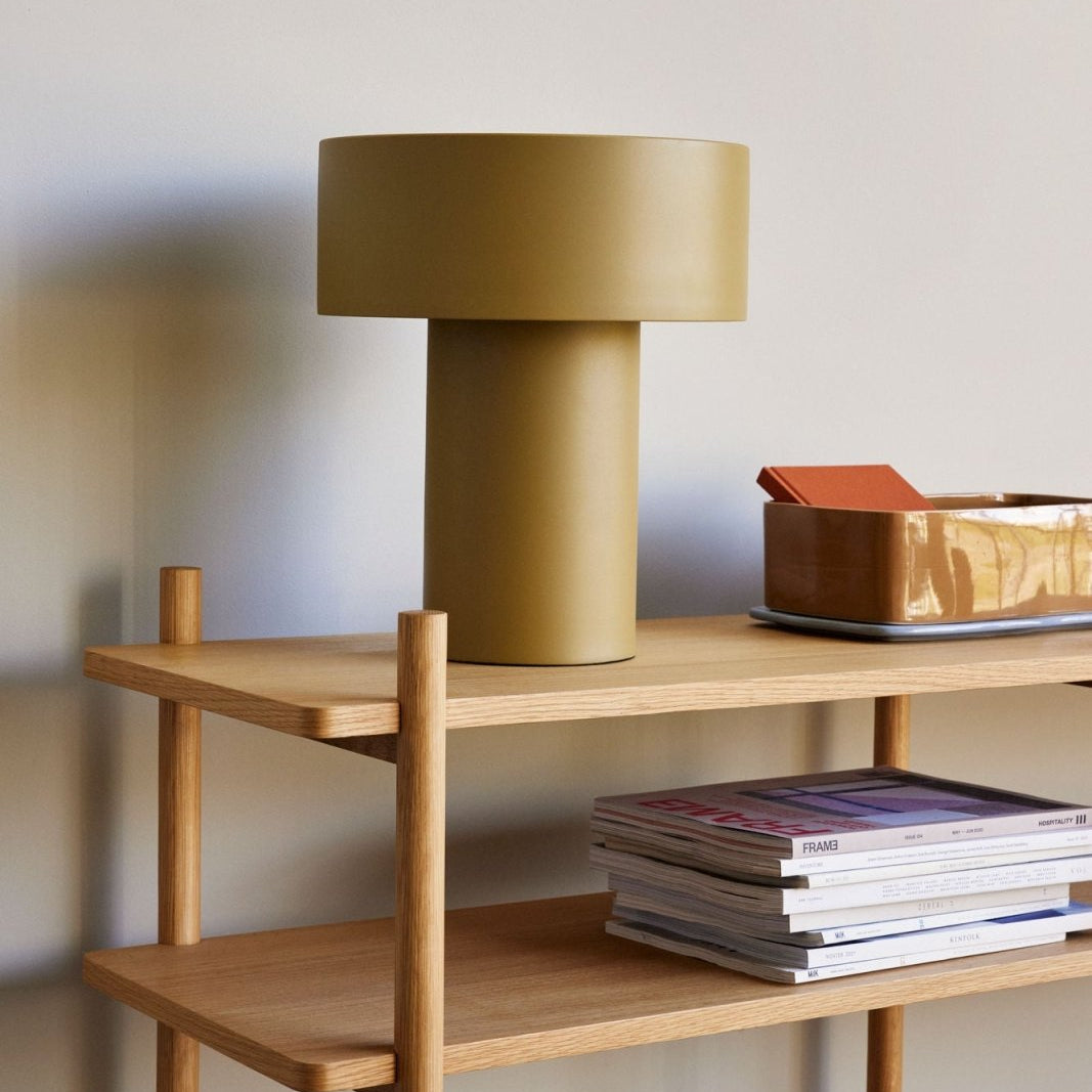 Hübsch Aki Bordslampa, Khakigrön - Azalea Home