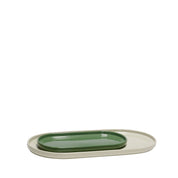 Hübsch Amare Serveringsbricka 2 - Pack, Sand/Grön - Azalea Home