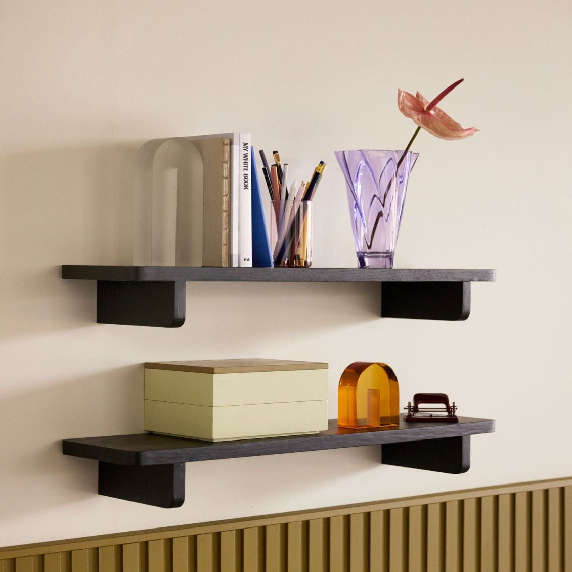Hübsch Arch Bokstöd, Frostat Glas - Azalea Home