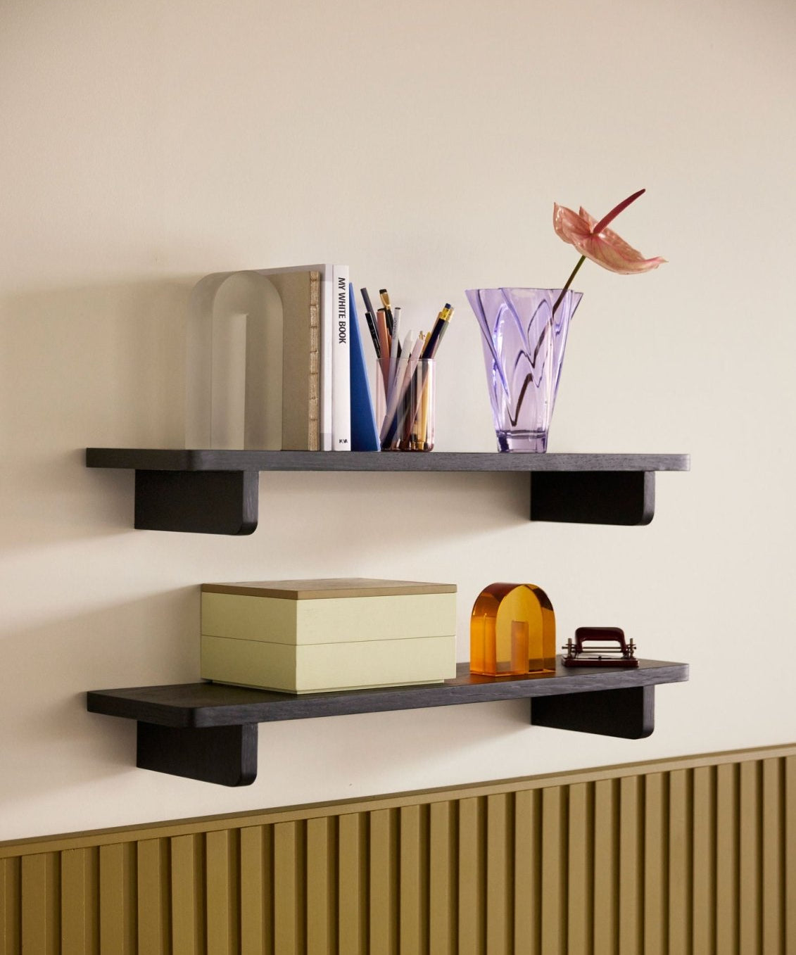 Hübsch Arch Bokstöd, Frostat Glas - Azalea Home