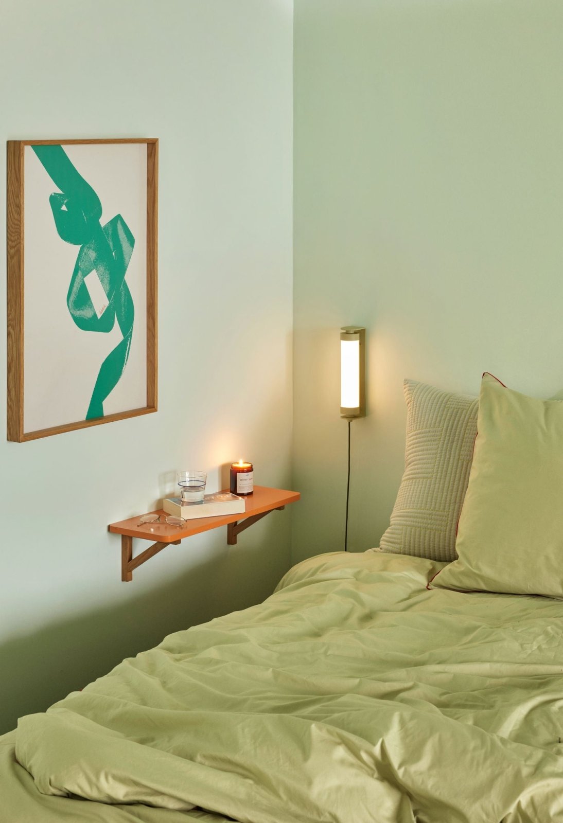 Hübsch Arki Hylla, Orange/Natur - Azalea Home