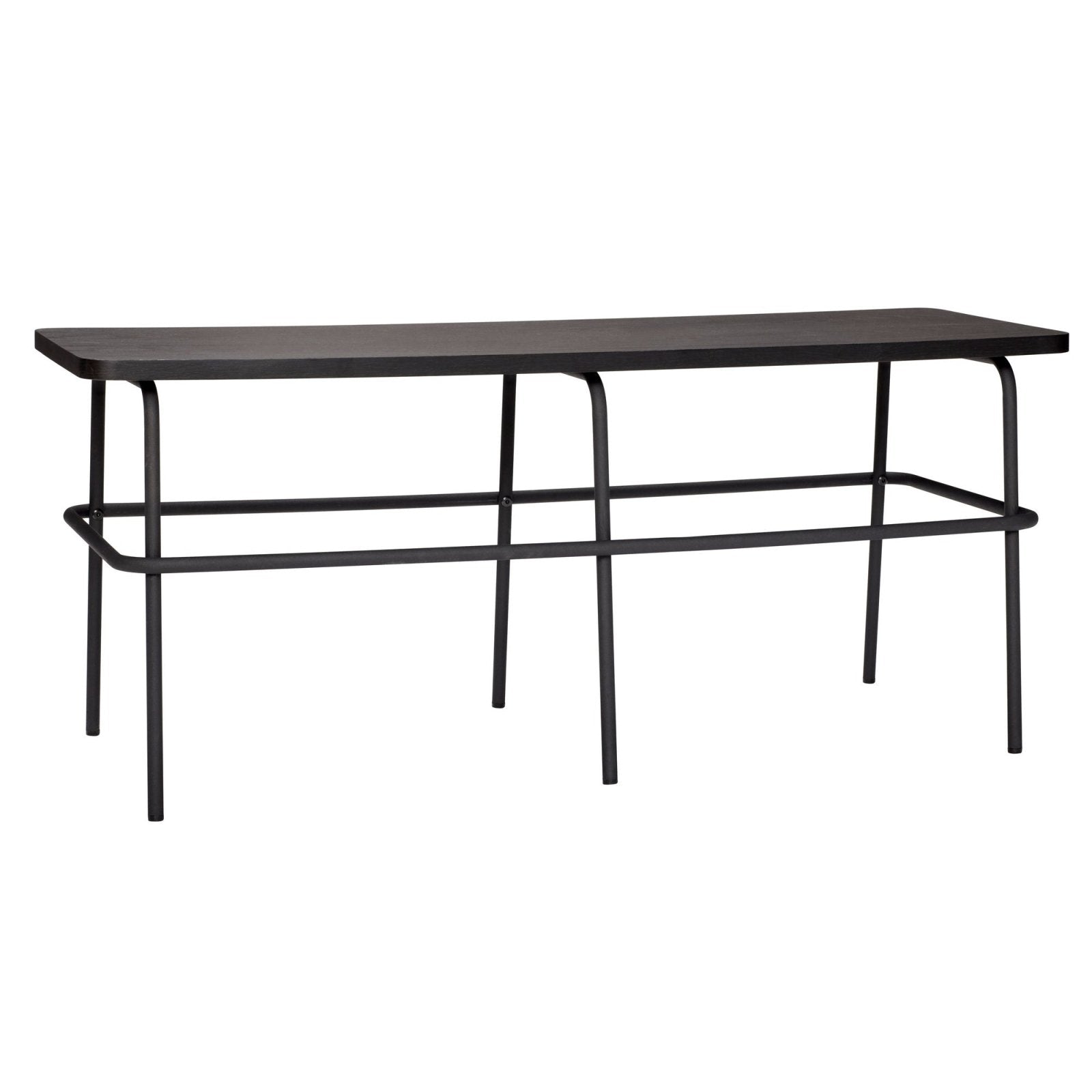 Hübsch Ash Bänk Svart, 110 cm - Azalea Home