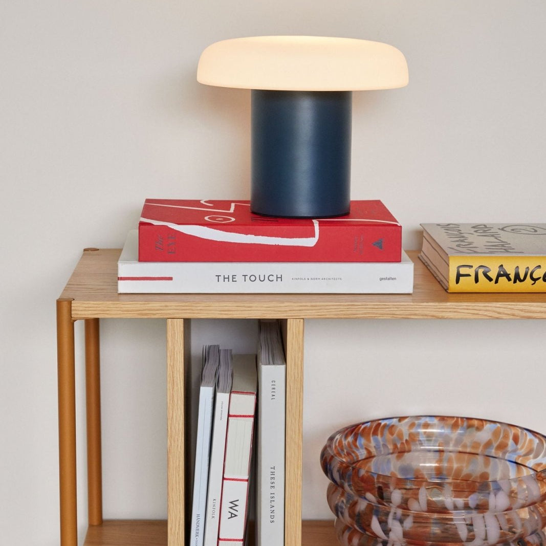 Hübsch Ateliers Bordslampa, Blå - Azalea Home