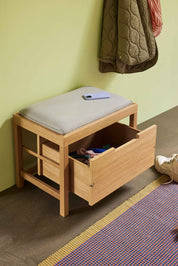 Hübsch Bifi Sittbänk, Sand/Natur - Azalea Home