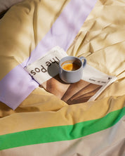 Hübsch Block Bäddset, Beige/Flerfärgad - Azalea Home