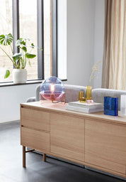 Hübsch Block Vase, Blå - Azalea Home