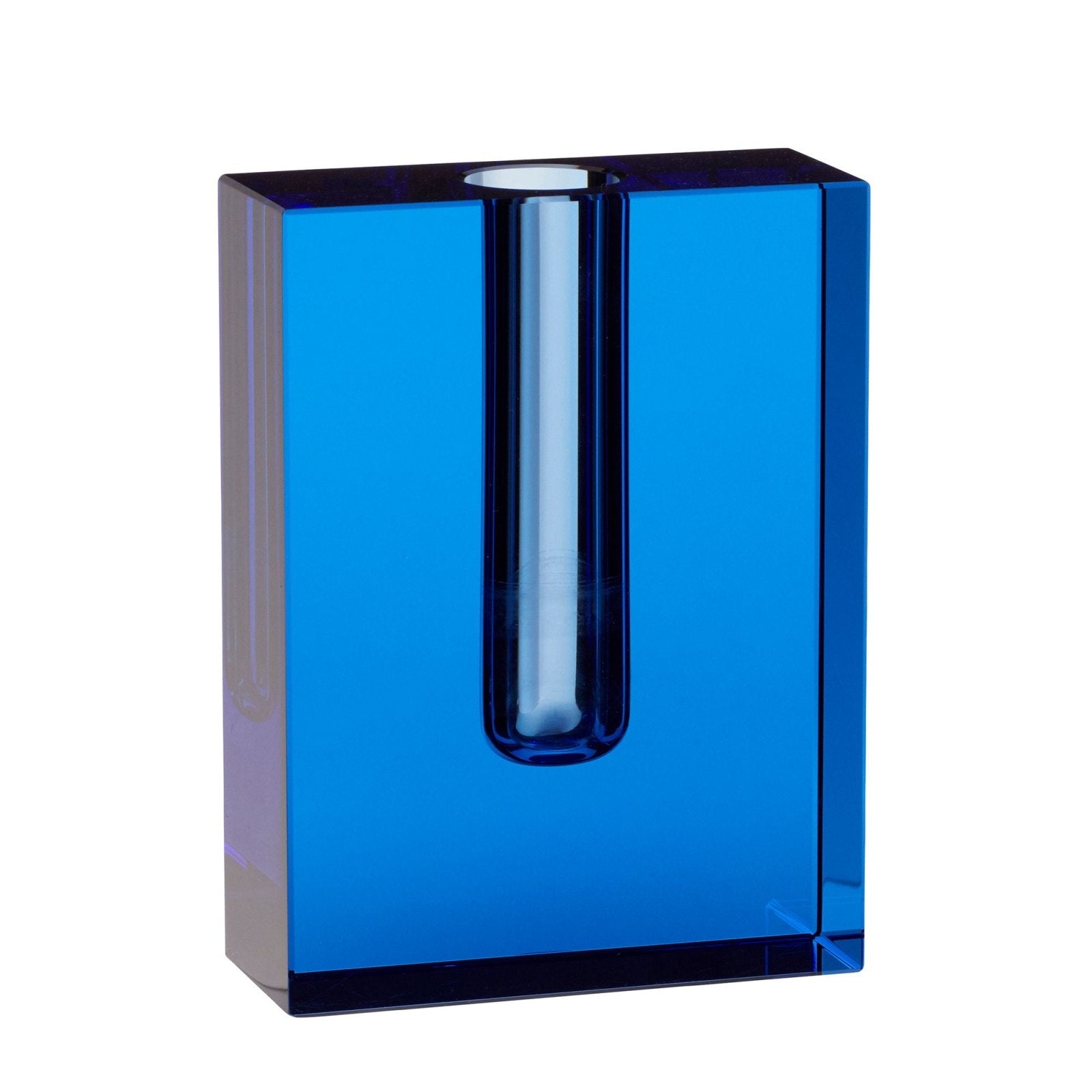 Hübsch Block Vase, Blå - Azalea Home