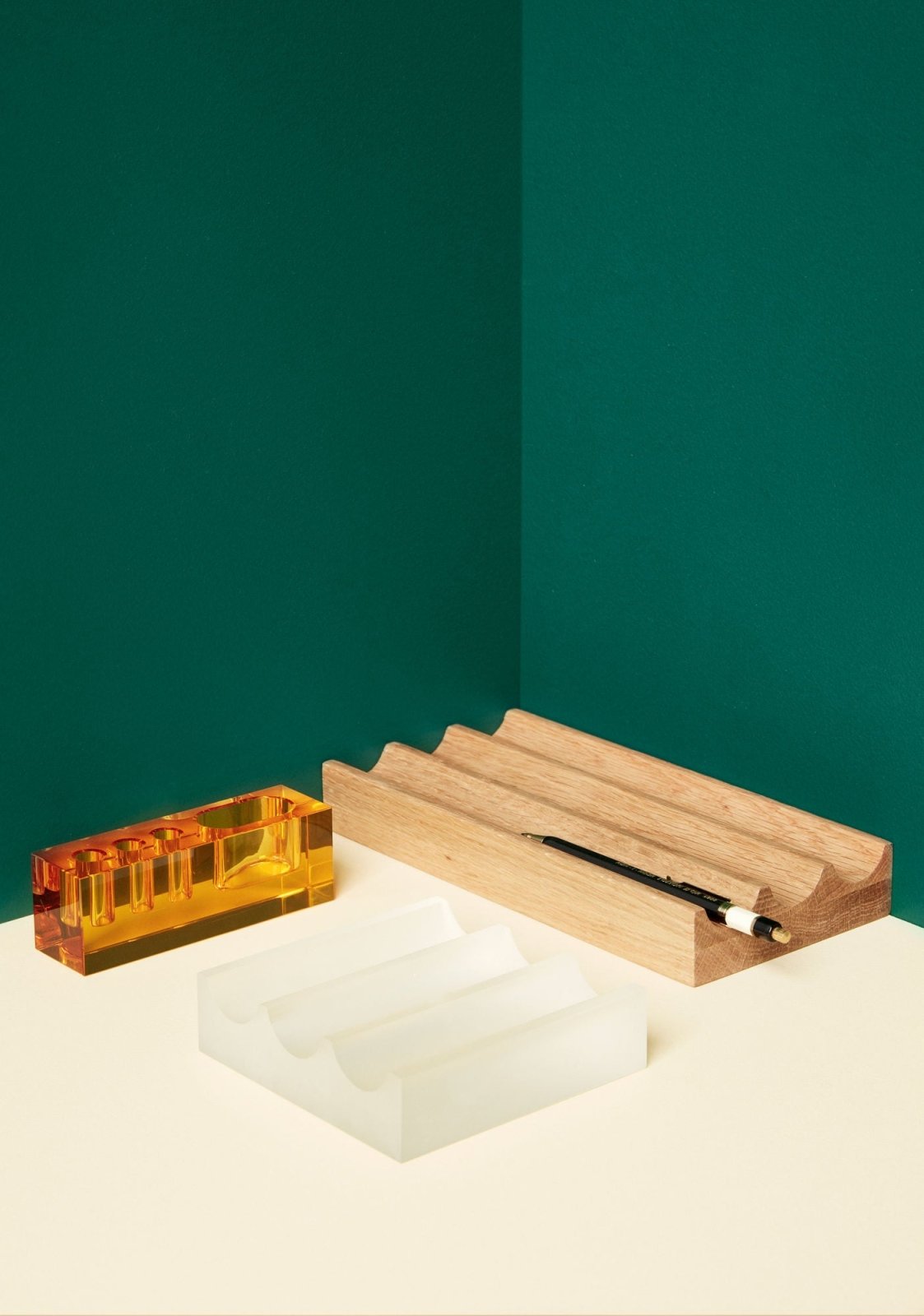 Hübsch Blok Organiser Yellow - Azalea Home
