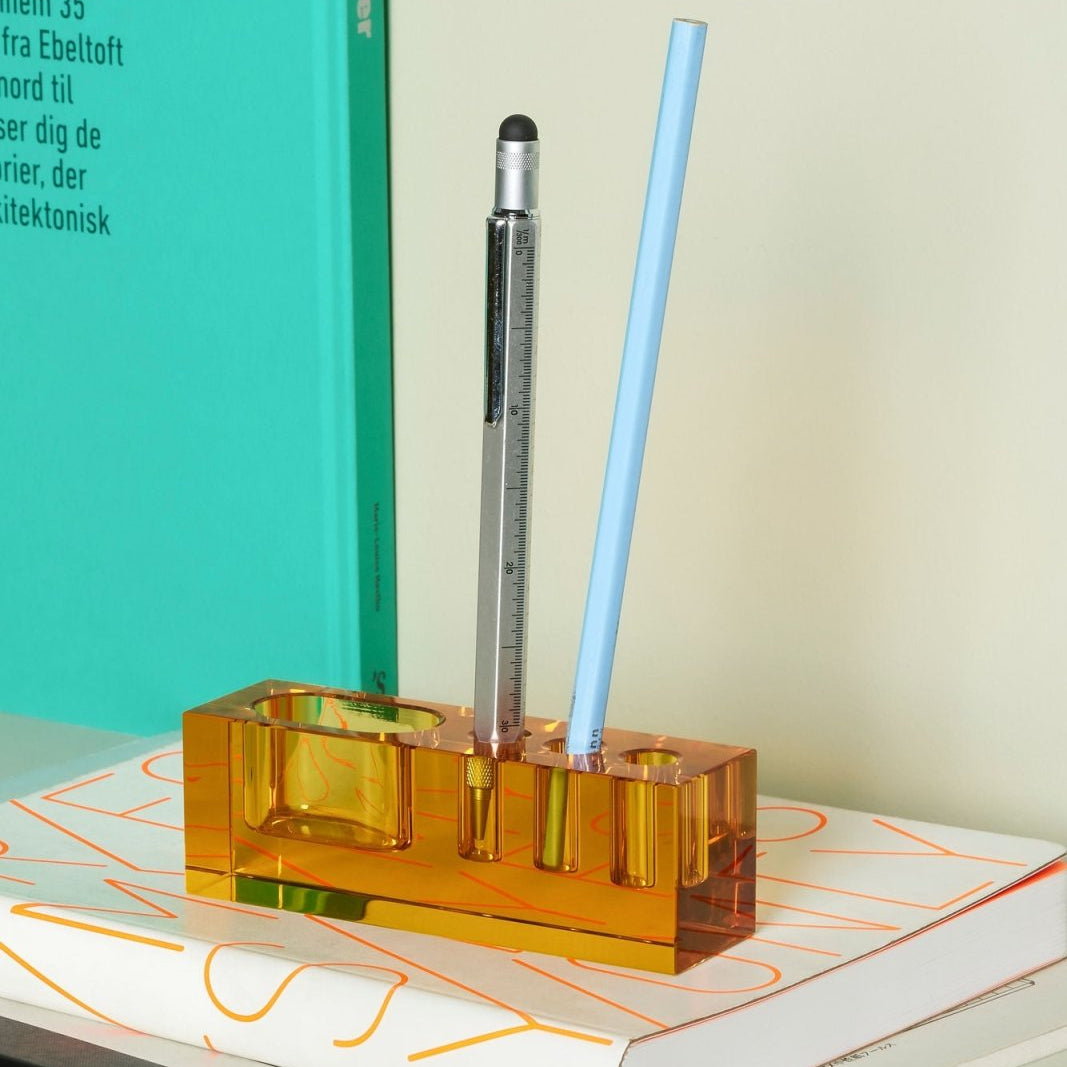Hübsch Blok Organiser Yellow - Azalea Home