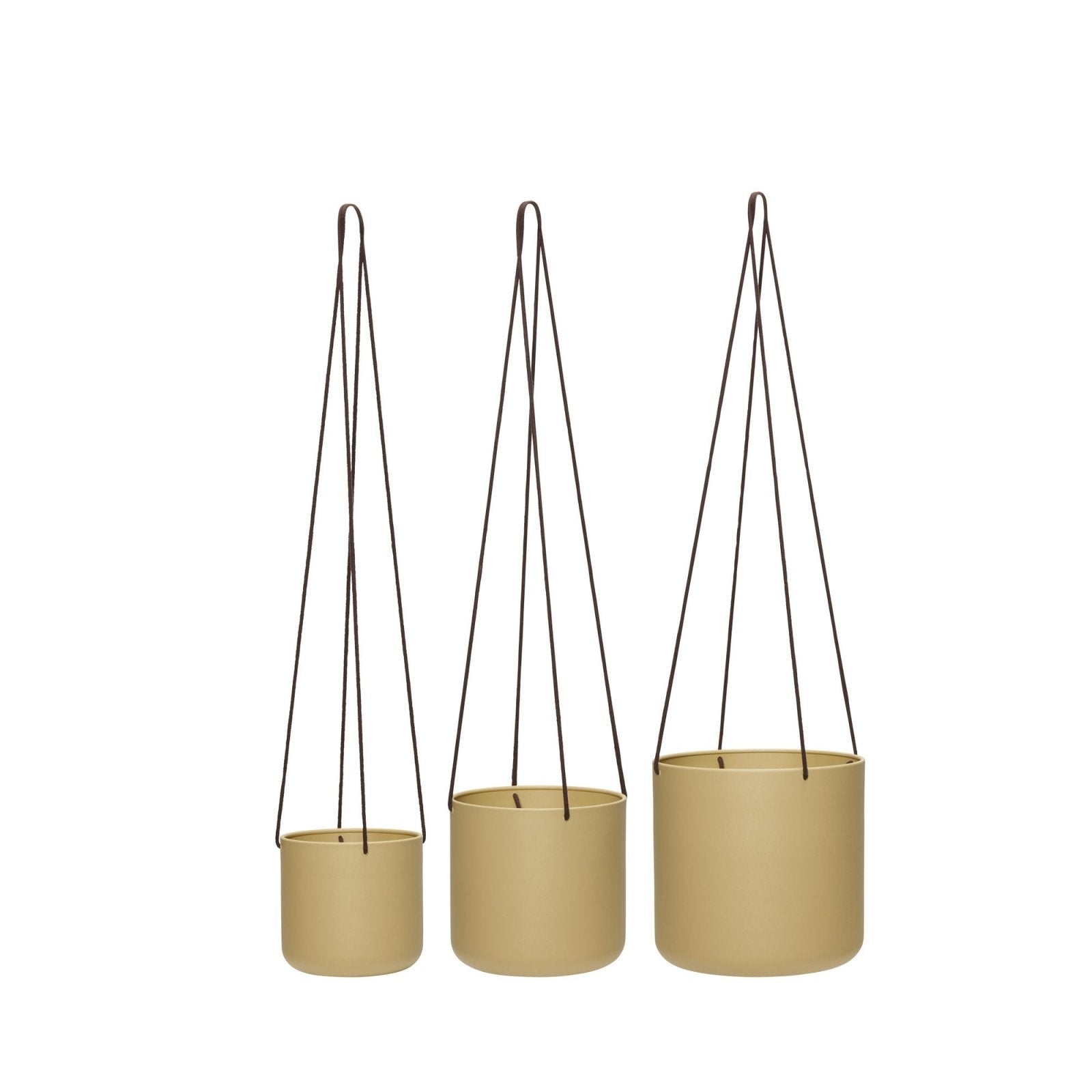 Hübsch Bloom Hängkrukor Beige, 3 - Pack - Azalea Home