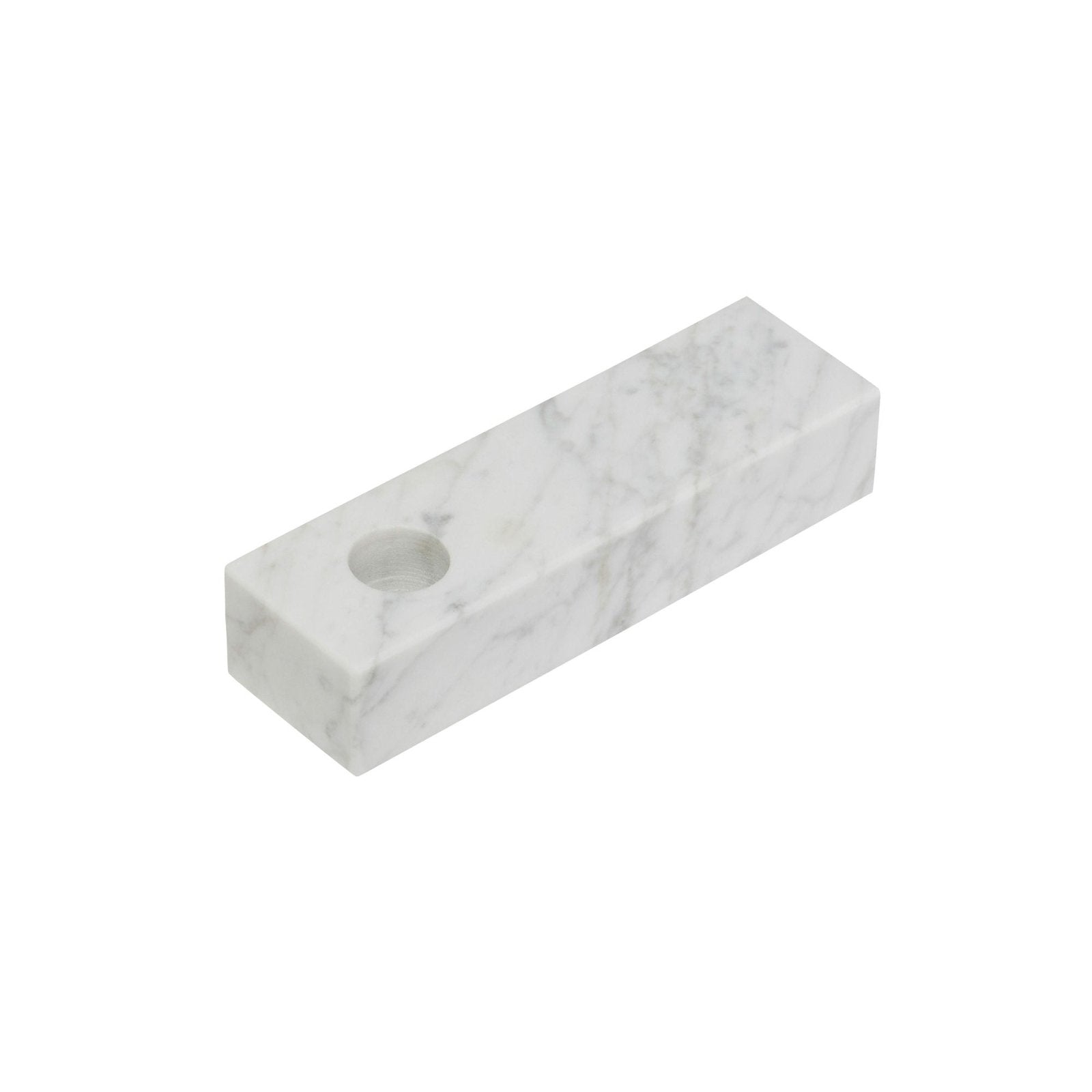 Hübsch Brick Ljusstake, Vit - Azalea Home