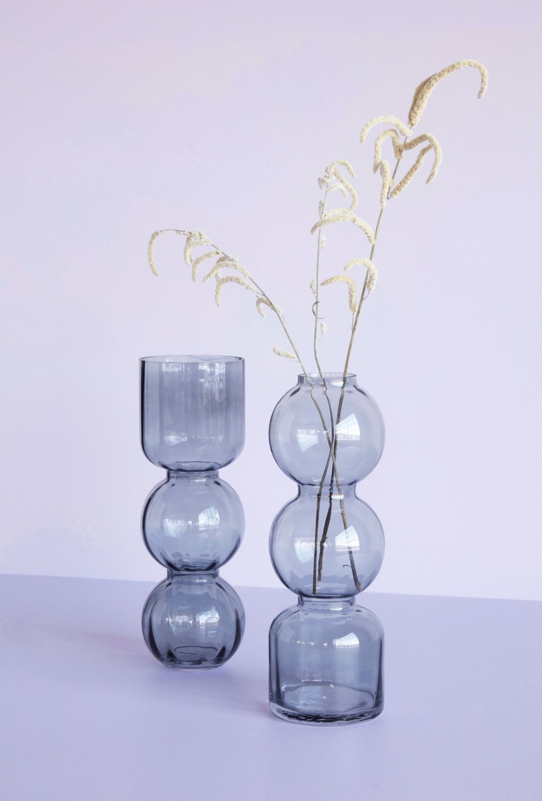Hübsch Circle Vas Grå, 2 - Pack - Azalea Home