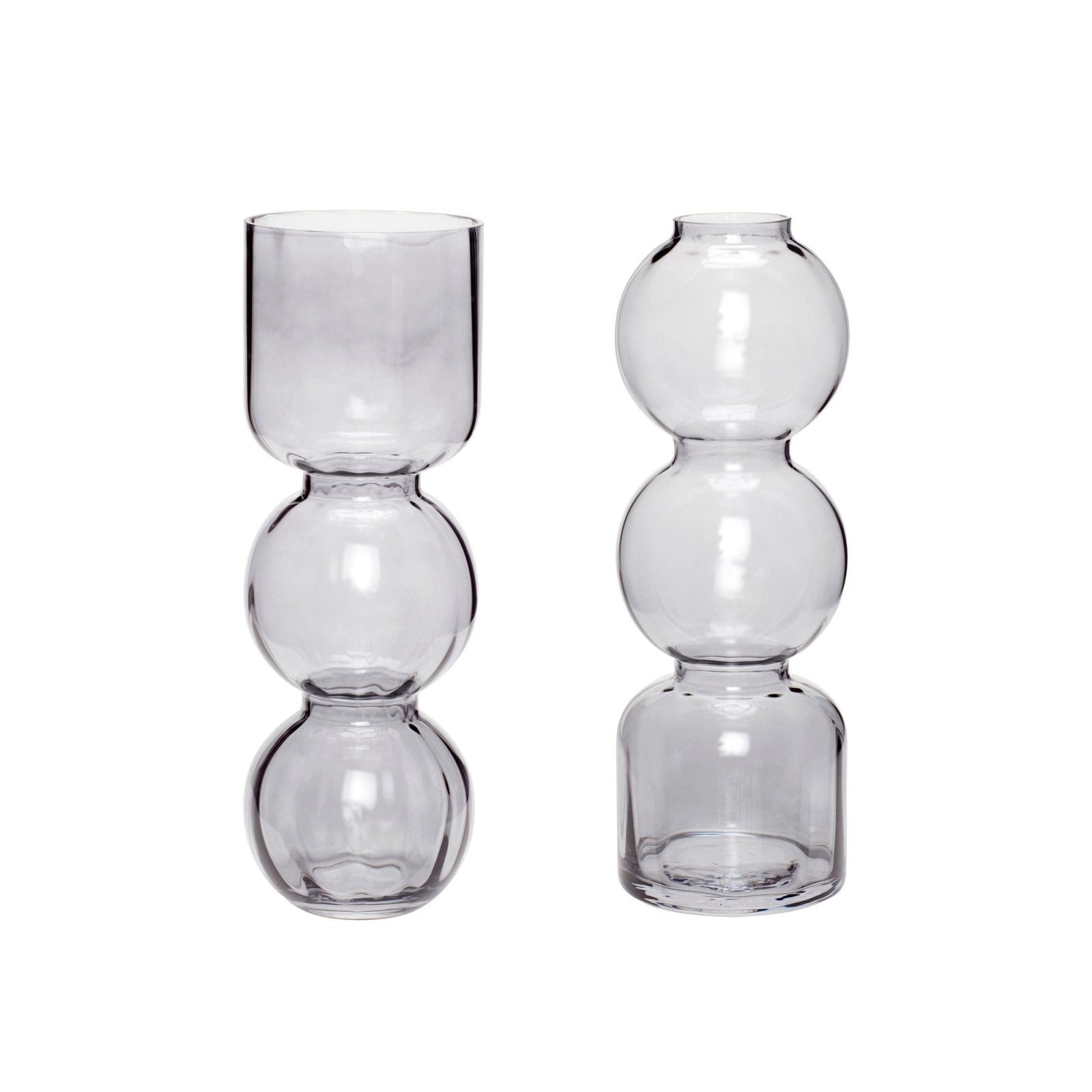 Hübsch Circle Vas Grå, 2 - Pack - Azalea Home