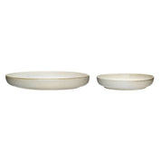 Hübsch Clay Djup Tallrik Vit , 2 - Pack - Azalea Home