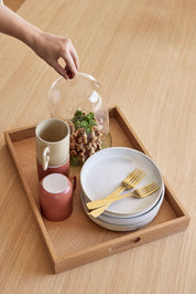 Hübsch Clay Djup Tallrik Vit , 2 - Pack - Azalea Home