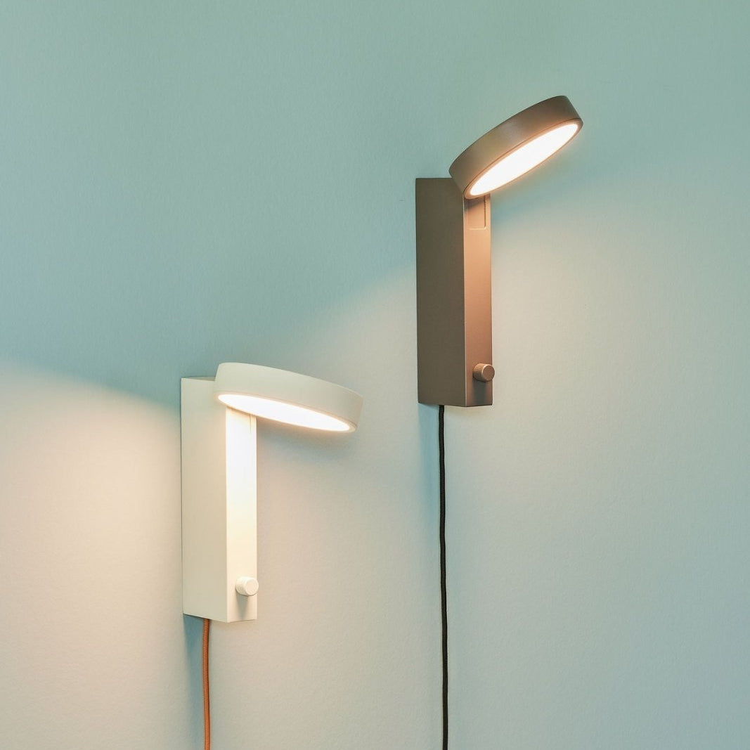 Hübsch Crea Vägglampa, Brun - Azalea Home