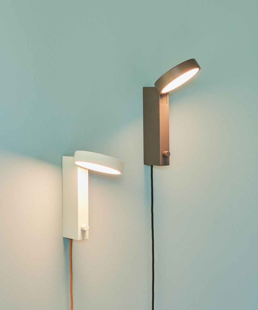 Hübsch Crea Vägglampa, Brun - Azalea Home