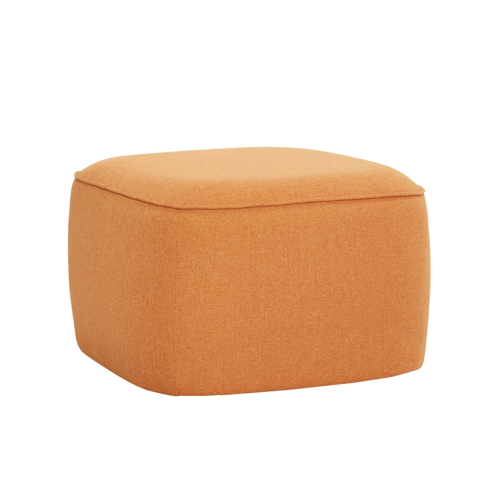 Hübsch Cube Siffpuff, Orange - Azalea Home