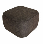 Hübsch Cube Sittpuff, Brun - Azalea Home