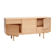 Hübsch Cube Skänk Ek, 140cm - Azalea Home
